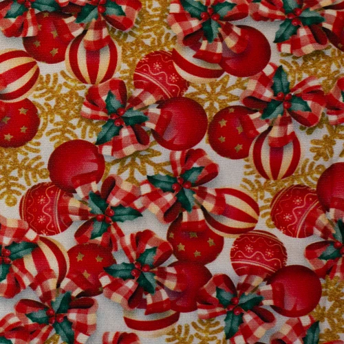 Baumwoll Webware Holly Jolly