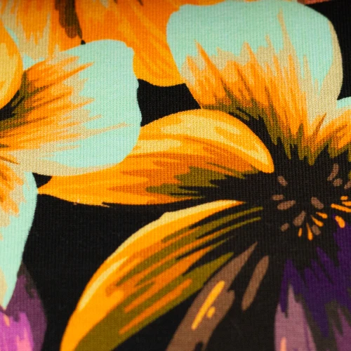 French Terry Volzel Blumen
