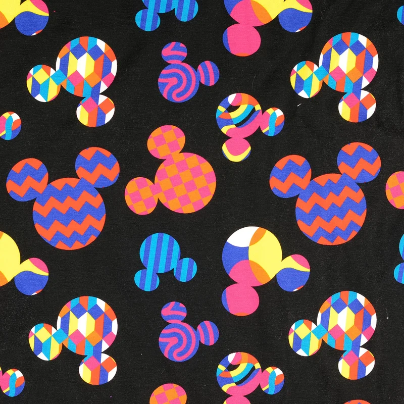 Lizenz Baumwolljersey Mickey Mouse Grafik