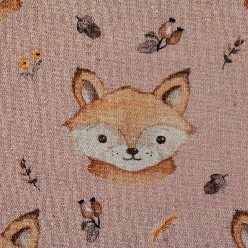 French Terry Forest Friends by Christiane Zielinski - Fuchs