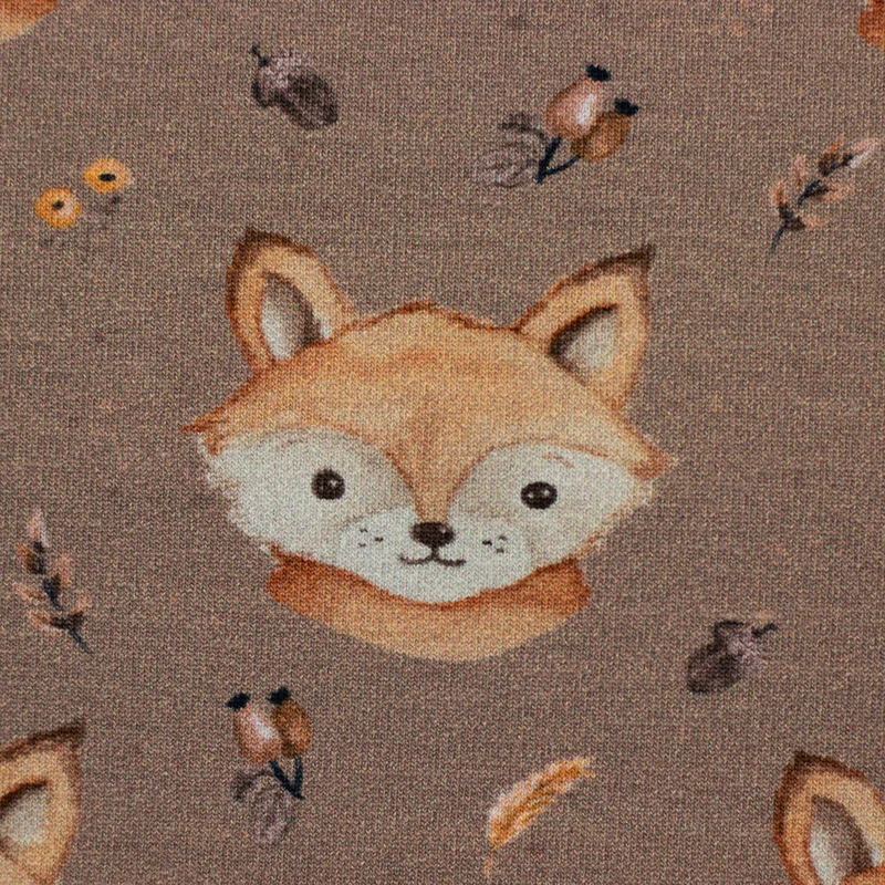 French Terry Forest Friends by Christiane Zielinski - Fuchs
