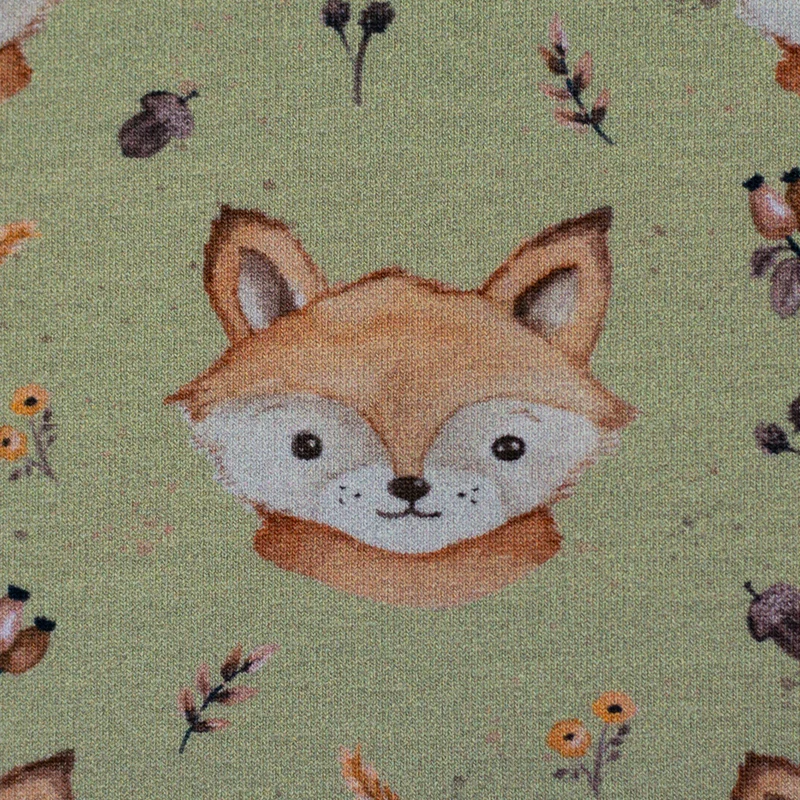 French Terry Forest Friends by Christiane Zielinski - Fuchs