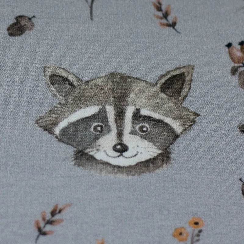 French Terry Forest Friends by Christiane Zielinski - Waschbär