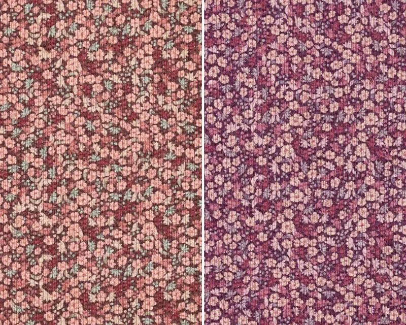 Stretch Feincord Ditsy Flower