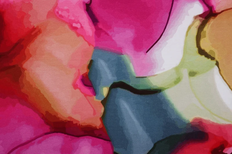 French Terry Digital Water Colour