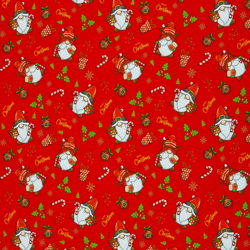 Sweatshirtstoff Holly Weihnachtswichtel