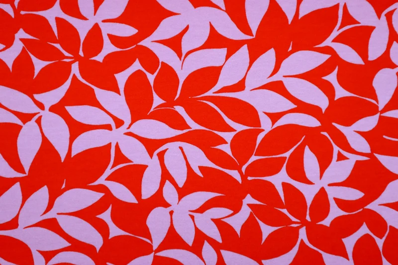 French Terry angeraut Leaves by Poppy