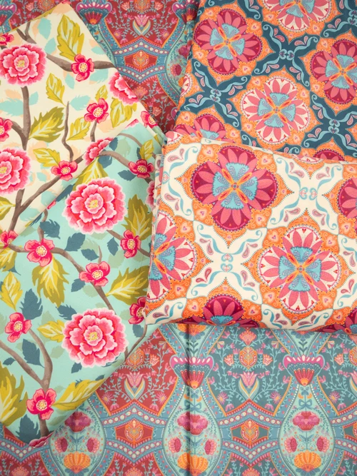 Samt Stoff Boho Velvet by Bienvenido Colorido
