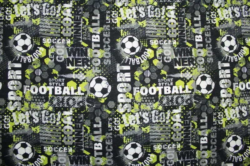 Sweatshirt Stoff Soccer Winner