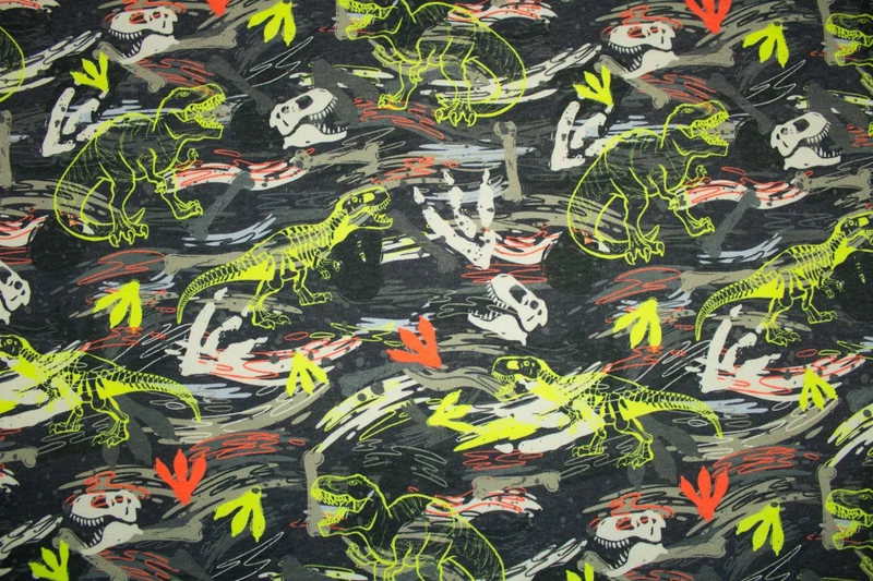Sweatshirt Stoff T-Rex