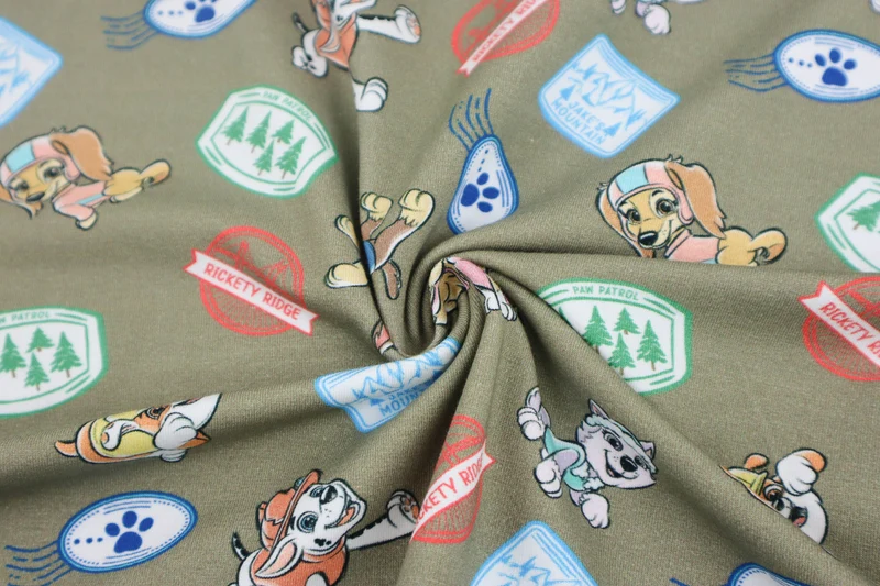 Lizenz Baumwolljersey Paw Patrol - Sticker Print
