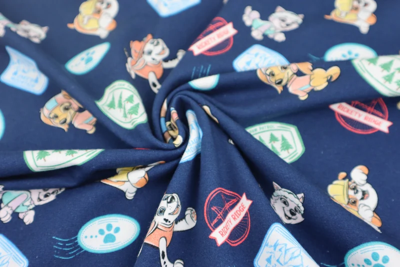Lizenz Baumwolljersey Paw Patrol - Sticker Print