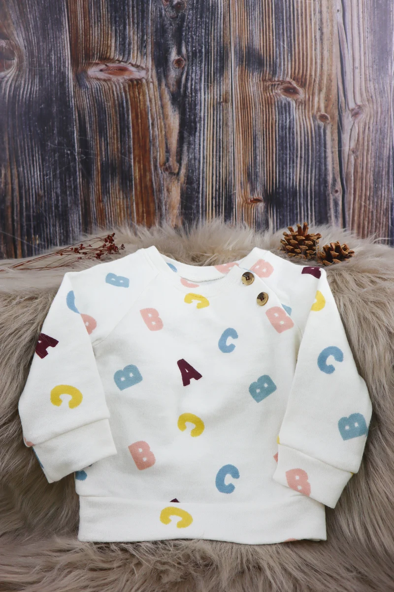 Baumwoll Strickjersey Letters by Qjutie