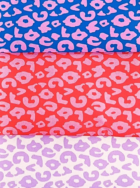 Oxfordgewebe Colourful Collection Leo Design by Cherry Picking