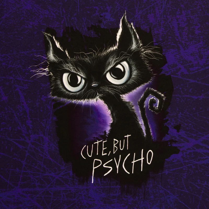 Panel French Terry Cheeky Animals 2.0 Cute but Psycho by Thorsten Berger