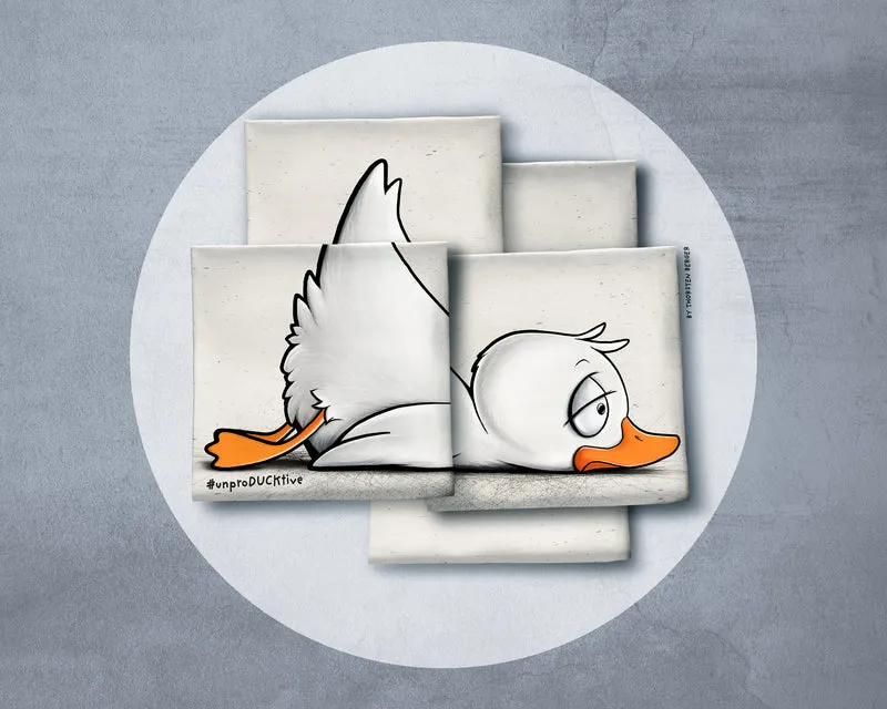 French Terry Kombistoff Cheeky Animals 2.0 #unproDucktive by Thorsten Berger