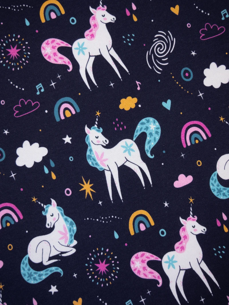 Sweatshirtstoff Gini Unicorn
