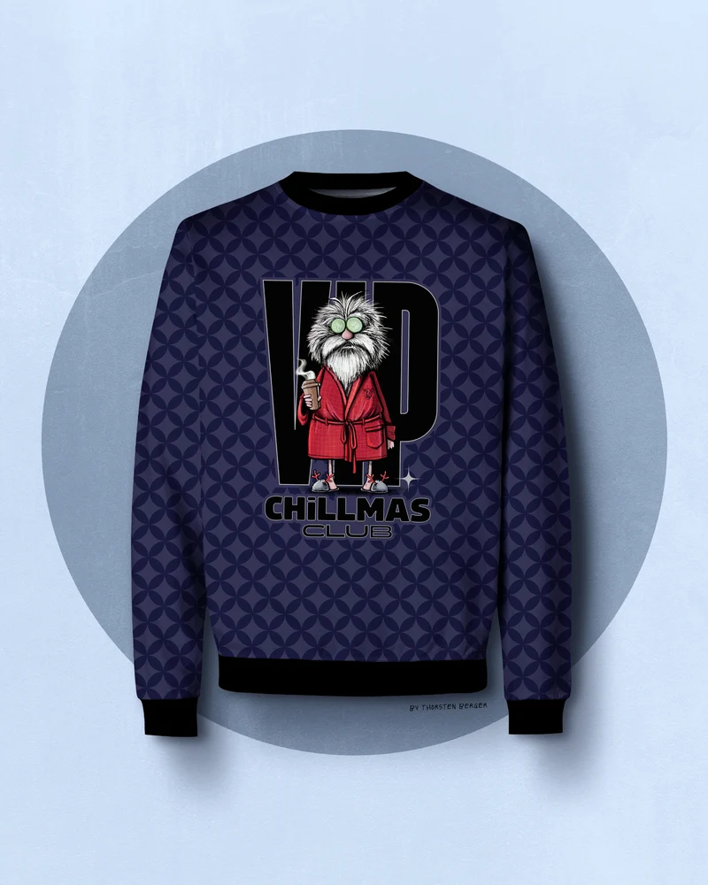 Sweatshirt Panel Chillmas Club by Thorsten Berger