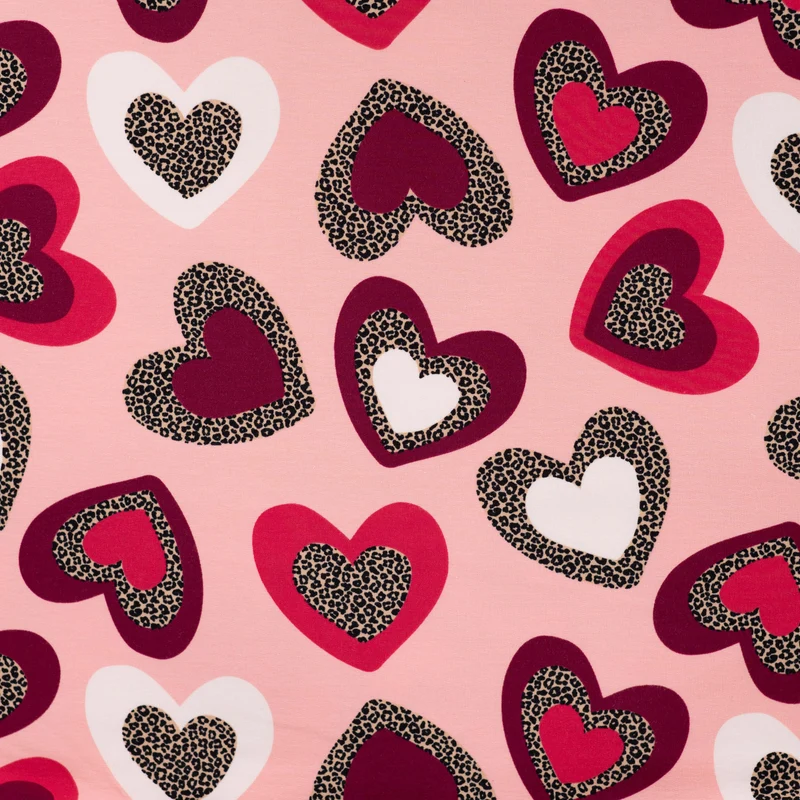 French Terry Leo Hearts