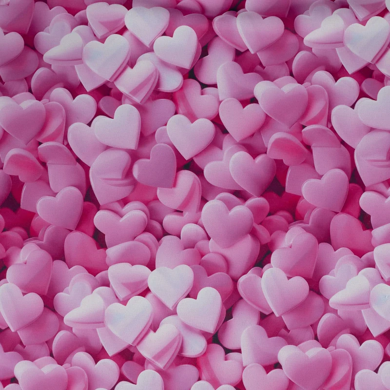 Alpenfleece Digital 3D Hearts