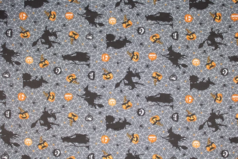 Baumwollstoff Halloween Hexen
