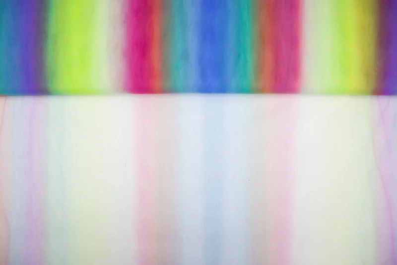 Tüll Stoff Regenbogen Streifen