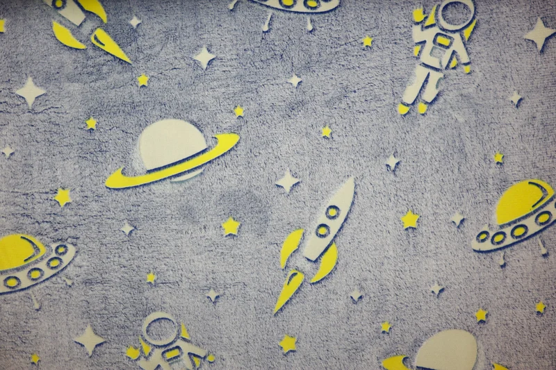 Wellness Fleece Glow in the Dark Astronauten