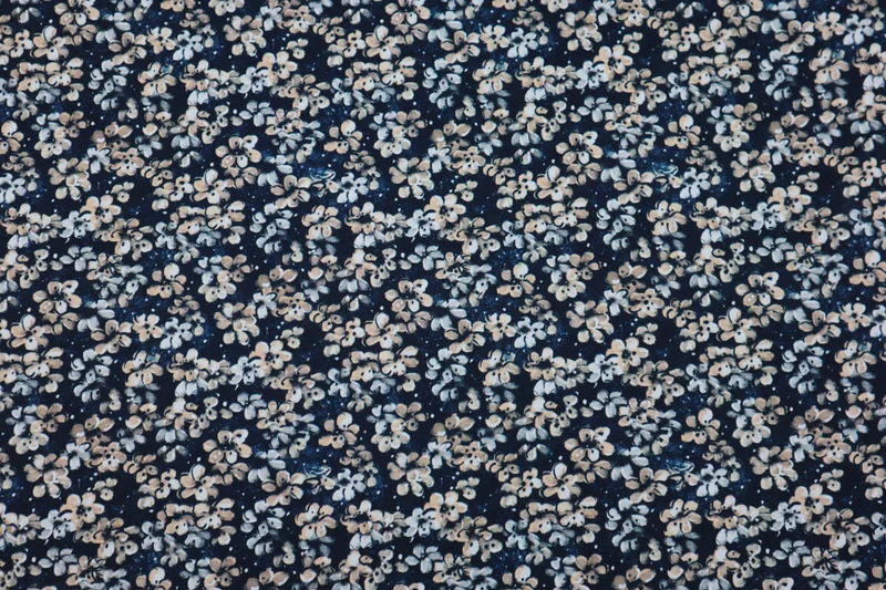 Baumwolljersey Digital Blue Elegance