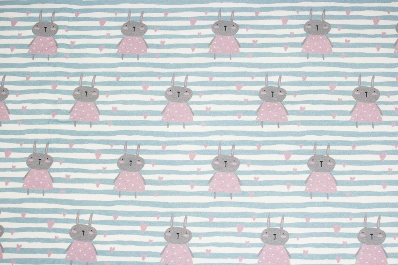 French Terry Love my Bunny Fräulein von Julie 0561