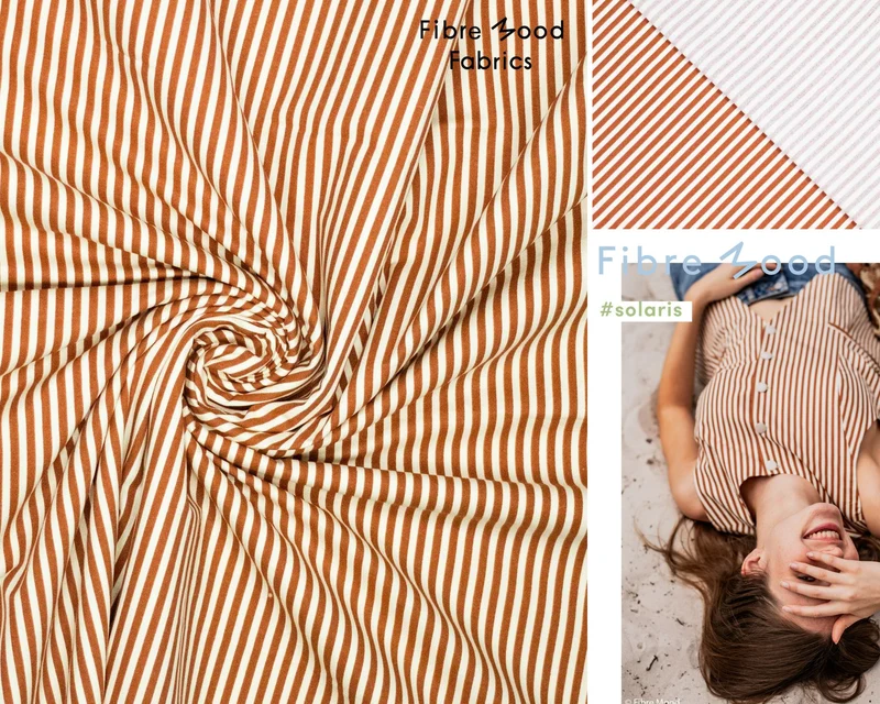 Fester Baumwollstoff Stripes Fibre Mood