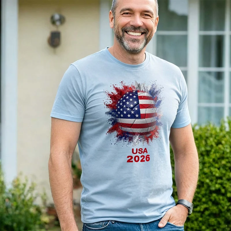 T-Shirt mit Nationalflagge zur Fußball-Weltmeisterschaft 2026 – Global Fans Collection