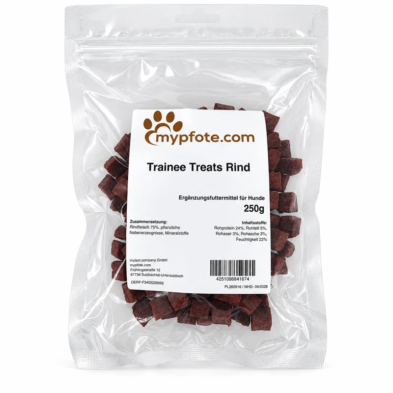 Trainee Treats von mypfute.com – Trainingshappen für Hunde | 250 g