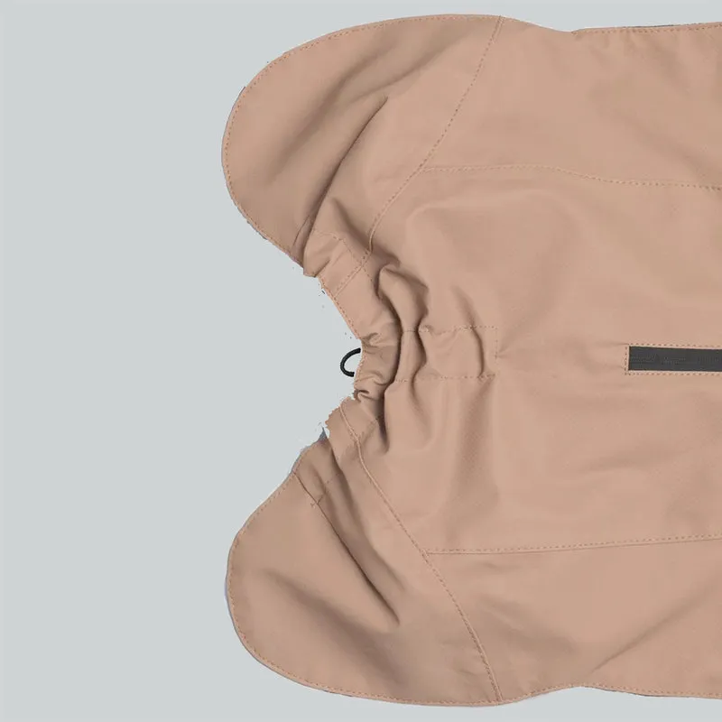 Hundemantel Visibility Raincoat Taupe