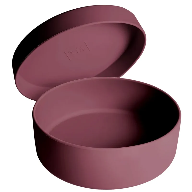 Silikon-Futternapf mit Deckel Ruby