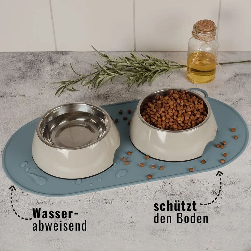 Napfunterlage aus Silikon Stone Grey