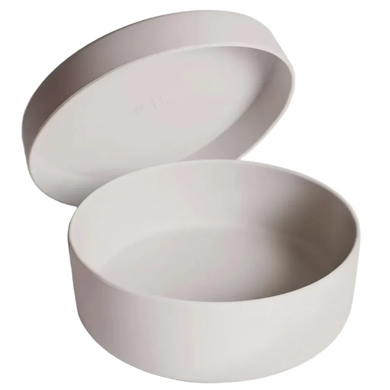 Silikon-Futternapf mit Deckel Stone Grey