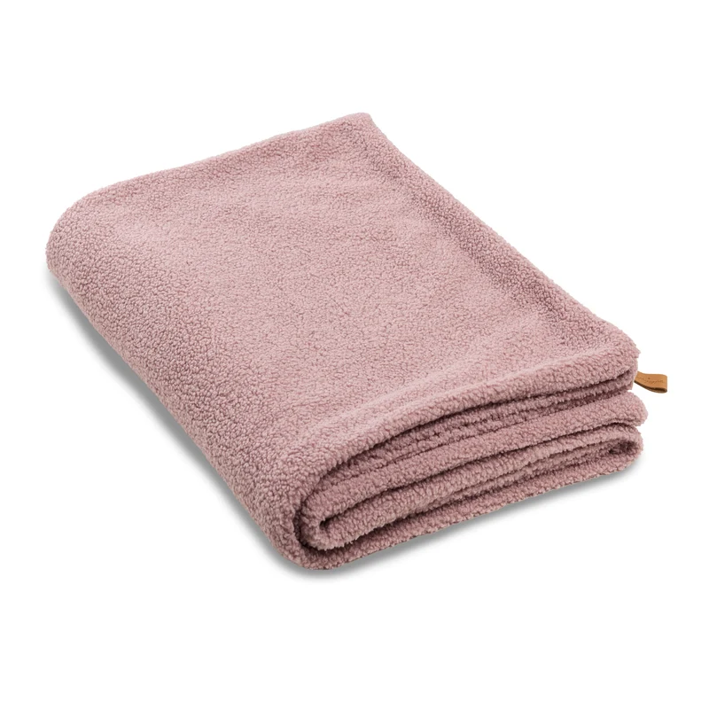 Oversize Hundedecke aus Teddy Mauve