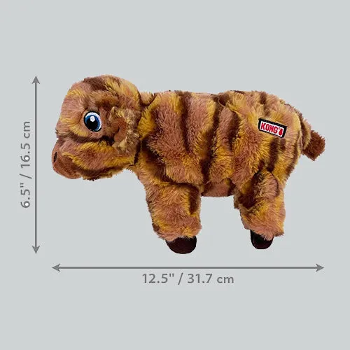 Spielzeug KONG Low Stuff Stripes Cow Braun 17x32x8 cm