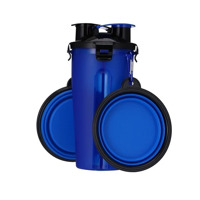 Portable 2 in 1 Pet Food Water Food Container
