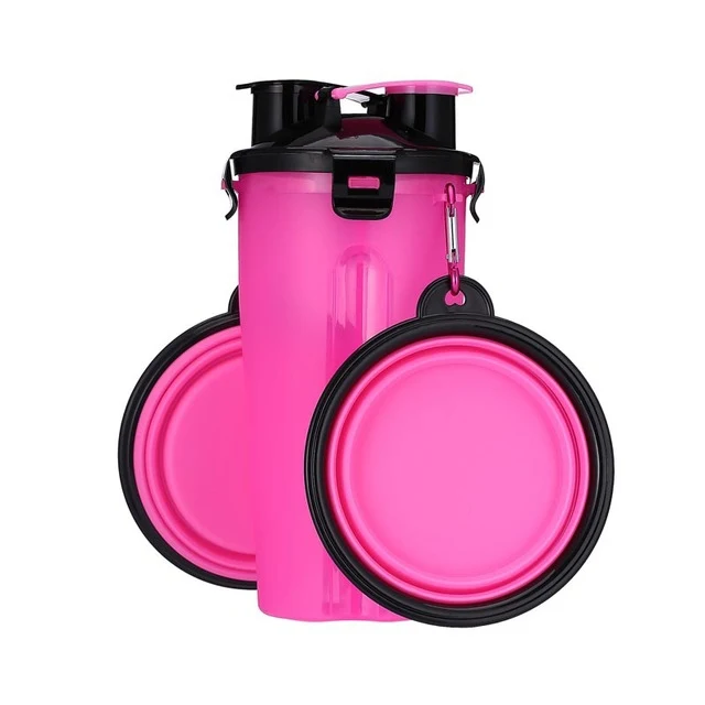 Portable 2 in 1 Pet Food Water Food Container