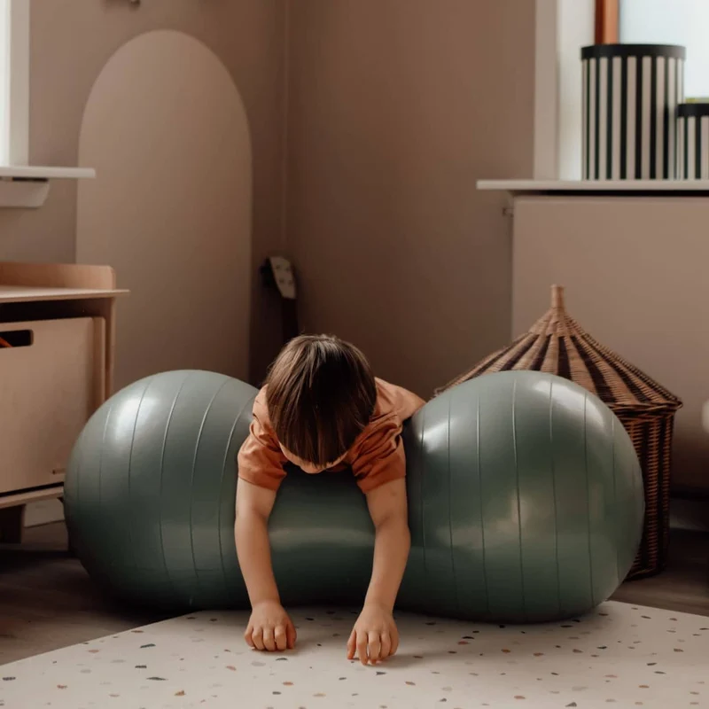 Erdnuss-Gymnastikball für Kinder - Graphit