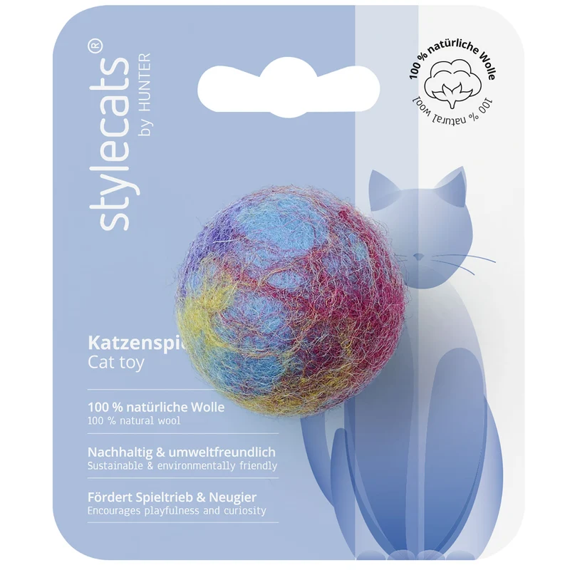 Katzenspielzeug Filzball
