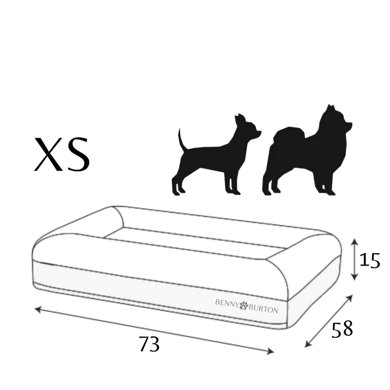 Hundebett Barklay Größe XS mit Bouclébezug