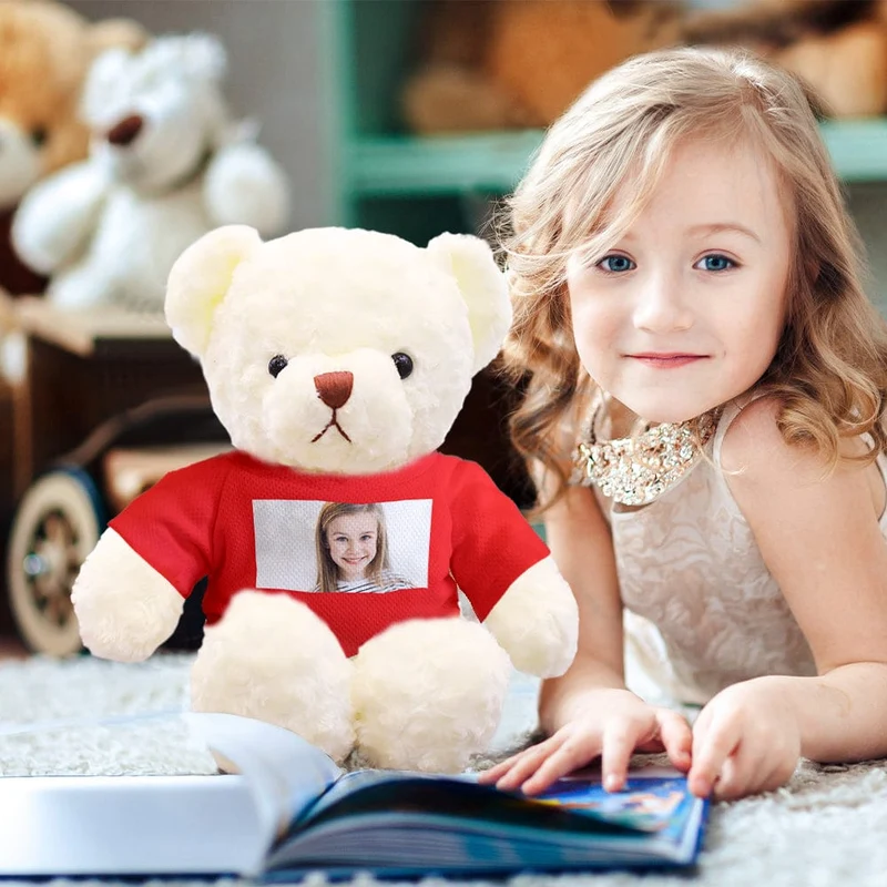 Personalisiert Teddybär Plüschtiere Foto Bär Plüschtier Puppe Geschenke