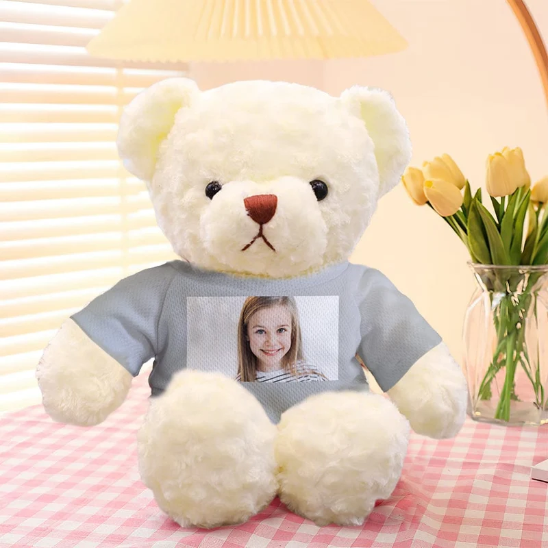 Personalisiert Teddybär Plüschtiere Foto Bär Plüschtier Puppe Geschenke