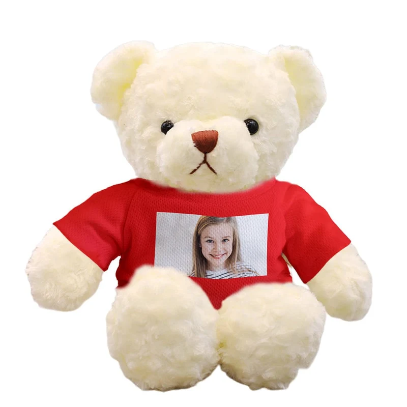 Personalisiert Teddybär Plüschtiere Foto Bär Plüschtier Puppe Geschenke