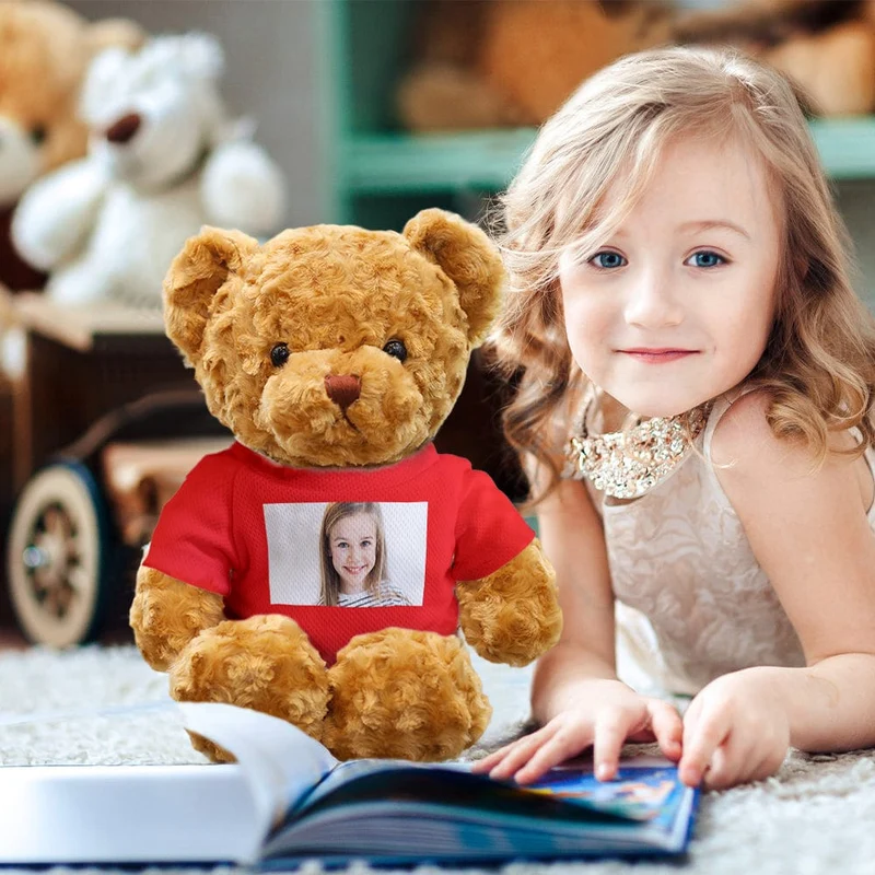Personalisiert Teddybär Plüschtiere Foto Bär Plüschtier Puppe Geschenke