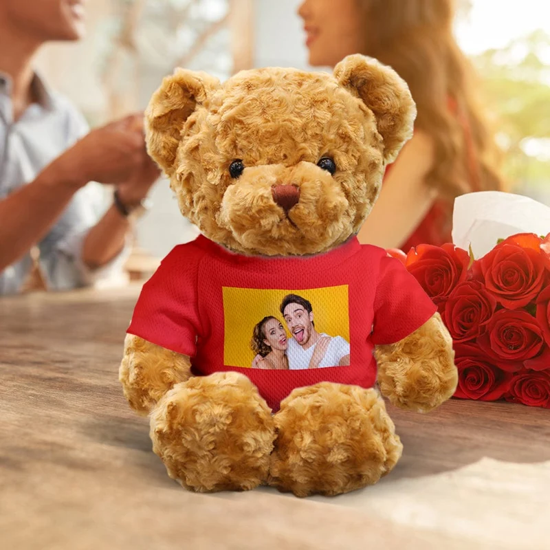 Personalisiert Teddybär Plüschtiere Foto Bär Plüschtier Puppe Geschenke