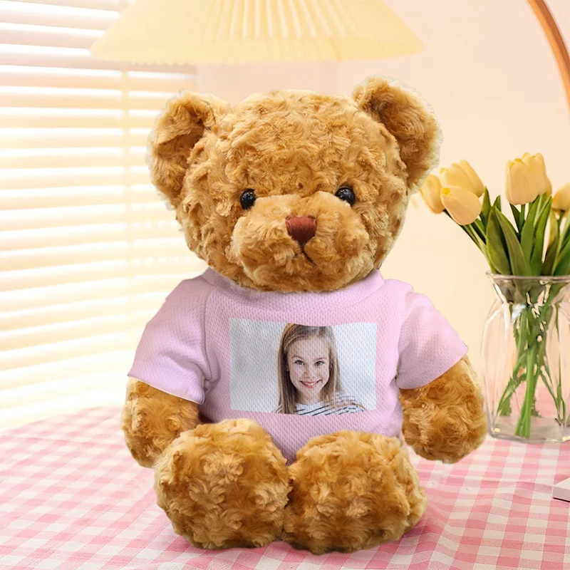 Personalisiert Teddybär Plüschtiere Foto Bär Plüschtier Puppe Geschenke