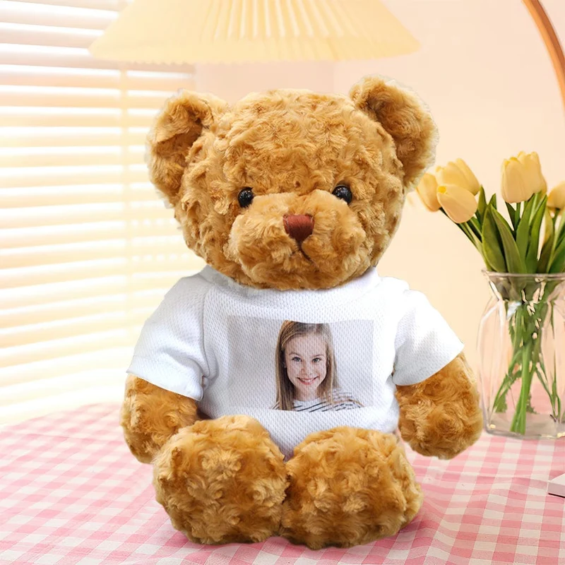 Personalisiert Teddybär Plüschtiere Foto Bär Plüschtier Puppe Geschenke